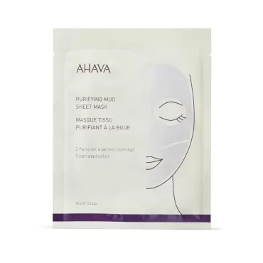 AHAVA Dead Sea Purifying Mud Sheet Mask, 6 count...