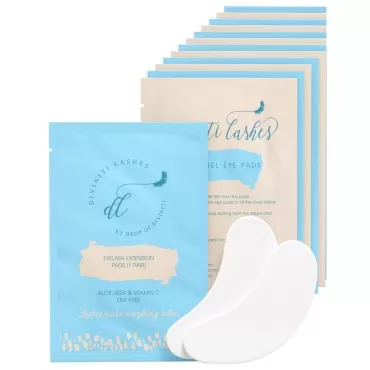 Under Eye Gel Pads Lash Extensions - Lash Supplies for Eyelash Extension Supplies - Hydrogel Under Eye Patches for Lash Extensions, Aloe Vera, Lint Free, Parches Para Pestañas Pelo a Pelo - DiviniTi