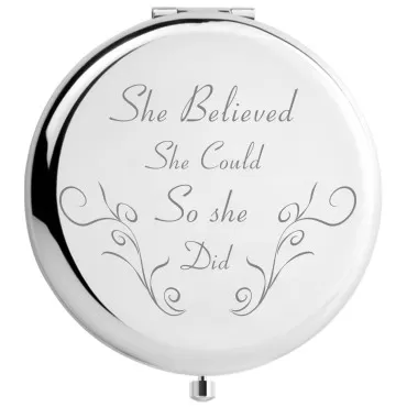 Peayale Graduation Gifts for Her Makeup Mirror, Engraved College/High School Graduation Present for Daughter or Women (Graduation Gifts)
