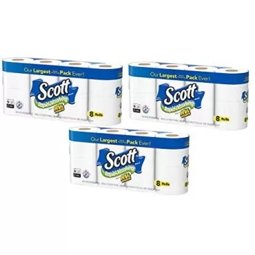 Scott Rapid Dissolve Bath Tissue Made for RVs and Boats (24 Rolls)