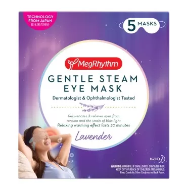 MegRhythm by Kao Gentle Steam Eye Mask, Lavender, ...