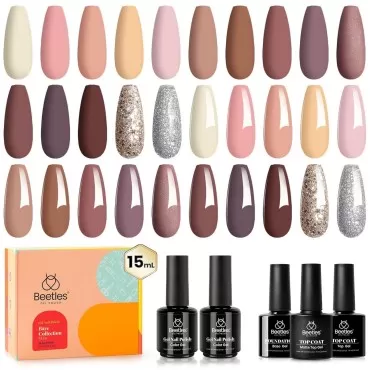 Beetles Bare Collection Gel Nail Polish Kit-15ml P...