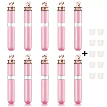 ANZKA 10 Pcs Empty Lip Gloss Tubes With Brush Wand...