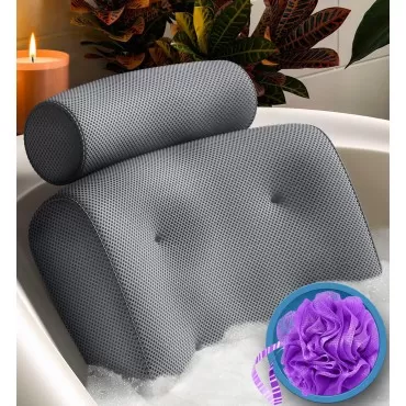 Everlasting Comfort Luxury Bath Pillow - Head, Nec...