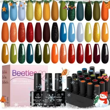 Beetles 20 Pcs Gel Nail Polish Kit, Nail Gel Polis...