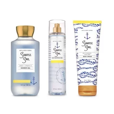 Bath and Body Works - Sunrise Sail - 3 pc Bundle...