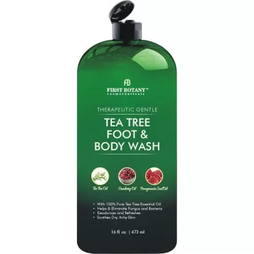 100% Natural Tea Tree Body Wash & Foot Wash - Figh...