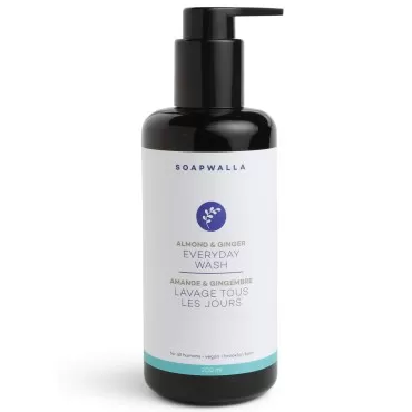 Soapwalla - Organic Almond & Ginger Everyday Wash | Natural, Clean Beauty (6.76 oz | 200 ml)