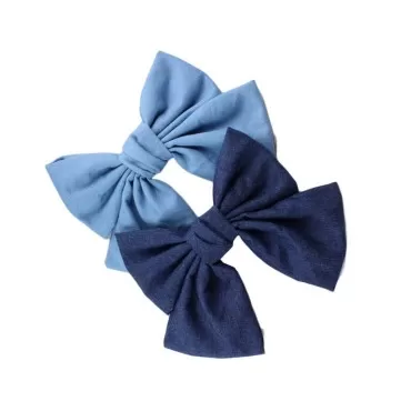 Woman Denim Brooch Flower Girls Blue Jeans Hair Cl...