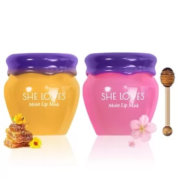 2PCS Lip Mask Overnight, Honey&Sakura Day and Nigh...