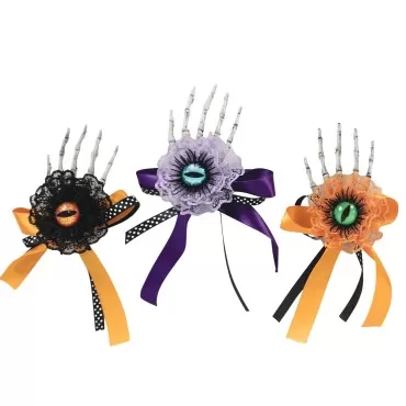 Goth Hair Clips Halloween Dress Up Accessories, Go...