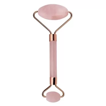 Relaxus Beauty - Rose Quartz Facial Roller - Skincare Tool for Facial Massage, Wrinkles, Eye Puffiness - Durable, smooth Noiseless Design