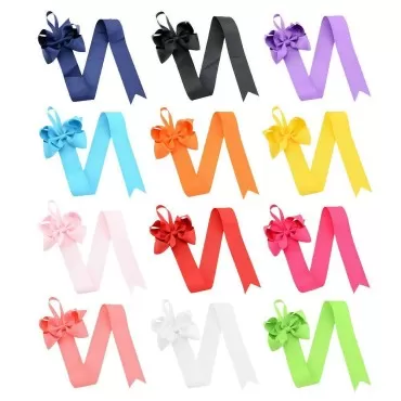 12PCS 26'' Long Multicolor Kids Girls Ribbon Hair ...