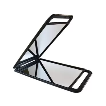 MIHAGUTY Large Hand Mirror with Double Handle - Rectangular Hand Held Mirror with Handle,Haircut Barber Mirror for Hair and Beauty Salon - Durable Hand Held Mirrors for Barbershop