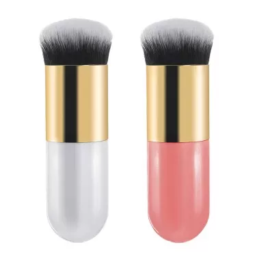 2 Pieces Foundation Brush, Chubby Makeup Brush, Su...