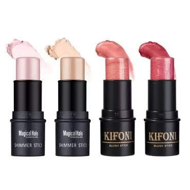 Sumeitang 4 Pcs Cruelty-Free Waterproof Highlighte...