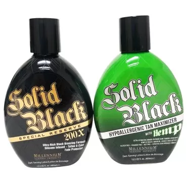 2 Pack - Millennium Tanning Solid Black Special Re...