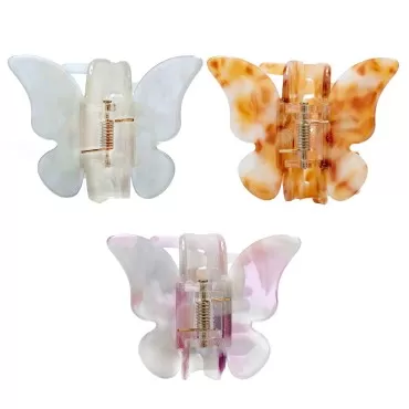 Butterfly Hair Clips, Tortoise Shell Cellulose Ace...