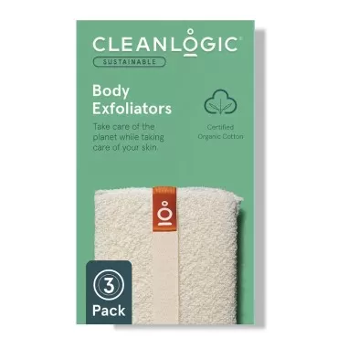 Cleanlogic Organic Cotton Exfoliating Body Scrubbe...