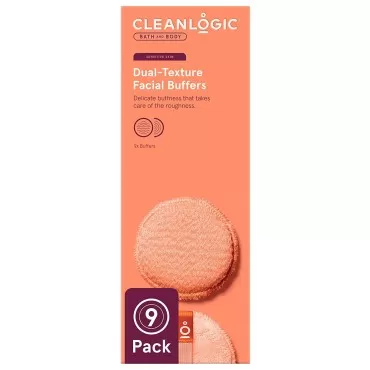 CleanLogic Bath & Body Exfoliating Dual-Texture Fa...