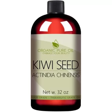 Kiwi Seed Oil - 32 oz - 100% Pure, All Natural, Cold Pressed, Unrefined, Premium Therapeutic Grade Kiwi Oil Perfect for Hair, Skin, Scalp, Body Care Moisturizer