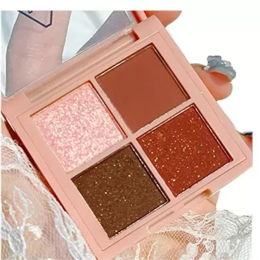 Aaiffey 4 Colors Eyeshadow Makeup Palette - Glitte...