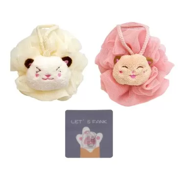 Cute Body Loofah Sponge Back Scrubber for Shower L...