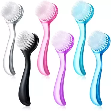 6 Pieces Facial Cleansing Brush Soft Bristle Facia...