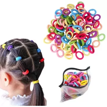 100 PCS Cotton Hair Ties Elastic Hair Ties Mini Ha...