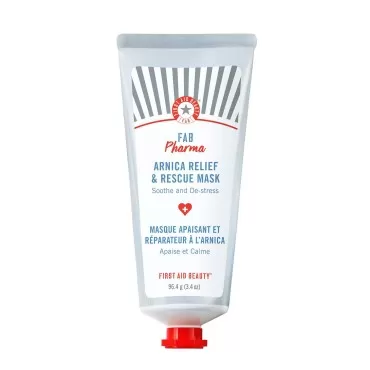First Aid Beauty FAB Pharma Arnica Relief & Rescue Mask - Soothing Leave-On Face Mask for Dry Skin - 3.4 oz.