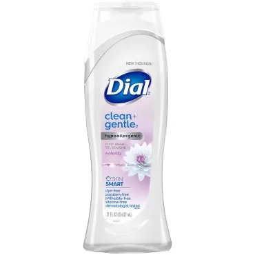 Dial Clean + Gentle Body Wash, Waterlily, translucent, Waterlily, 21.0 Fl Oz