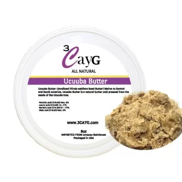 3CayG Ucuuba Butter 8oz All Natural Raw Unrefined ...