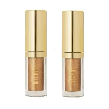Mil Pack of 2 Milani Metallic Lights Pearl Liquid Eyeshadow, Bronze Metal 01