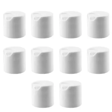 JCBIZ 10pcs Cosmetic Bottle Pressing Emulsion Bottle Cap 24/410 White Plastic Press Cover for Squeeze Bottles of Condiments, Cleaning and Beauty Products