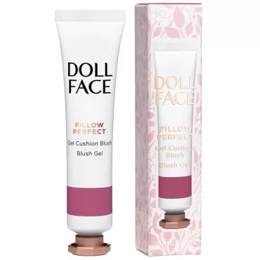 DOLL FACE Liquid Blush for Cheeks | Pillow Perfect Gel Cushion Blush | Cream Blusher Makeup | Lightweight, Blendable & Buildable Natural Radiance (Gossip)