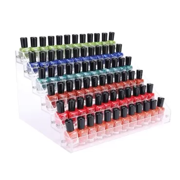 BTremary Clear Nail Polish Organizer Holder Rack S...