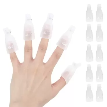 (Transparent color) 10Pcs Plastic Acrylic Nail Art...