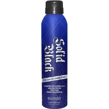 Millennium Tanning Solid Black PRO SUNLESS Self Tanning Spray Organic DHA Instant Self Tanning Bronze 6 fl oz