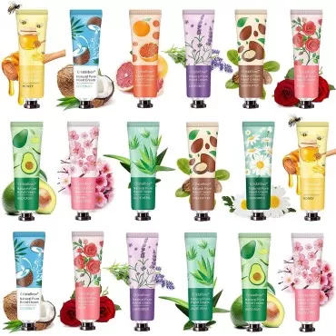 18 Pack Hand Cream Gift Set for Dry Cracked Hands,...