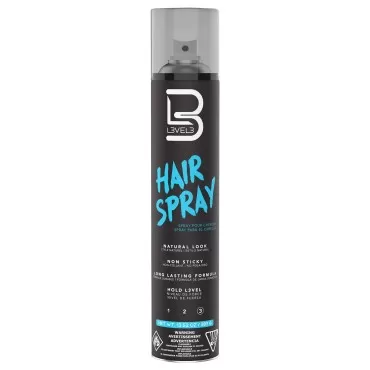 Level 3 Hair Spray - Long Lasting and Strong Hold Hair Spray - Great for Men and Women - Level Three - Suitable for All Hair Types L3…
