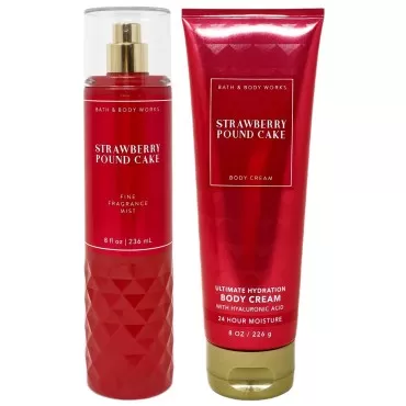 Bath and Body Works - Strawberry Pound Cake - Gift...