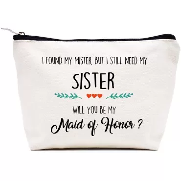 Makeup Bag Gift for Maid of Honor,Cosmetic Bag Gif...