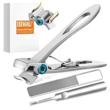 EBEWANLI Toenail Clippers for Thick Nails, 17mm Wide Jaw Opening Extra Large Toenail Clippers for Seniors Thick Toenails or Tough Fingernail, Heavy Duty Thick Toenail Clippers for Men, Women, Adult