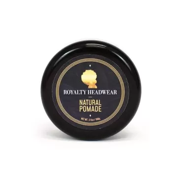 Royalty Headwear Natural Wave Pomade - Silky & Moisturized Hair, Strong Hold, Easy Wash - Men’s Grooming Supplies, Natural Ingredients (3.5oz)