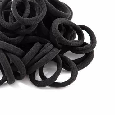 ZBORH 50PCS Black Hair Ties for Women, Seamless Ha...