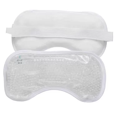 Eye See Plush Gel Eye Mask for Puffy Eyes, White -...