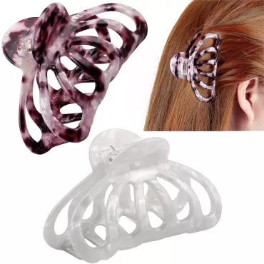 Crownguide Tortoise Medium Hair Claw Clips for Wom...