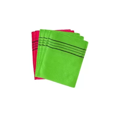 Hangil Exfoliating Towel Bath Washcloth 5 Pcs (Gre...