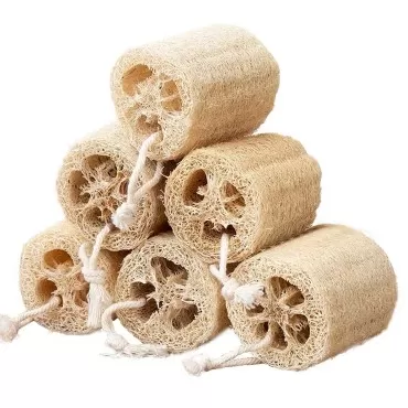 FRTIM Natural Loofah Sponge Shower Organic Luffa E...