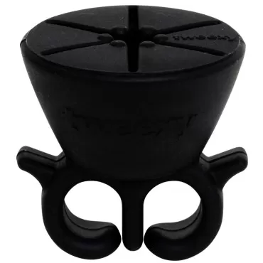 tweexy Wearable Nail Polish Holder Ring - Nail Polish Bottle Holder for Easy Application | Perfect for Fingernail Painting, Manicure & Pedicure | Nail Polish Accessories (Black Moon)